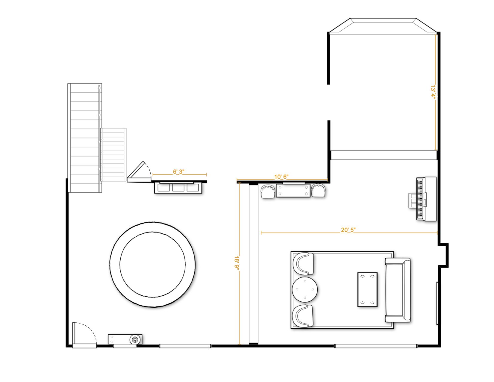 PATRICIA VUGUIN LIVING ROOM FLOOR PLAN