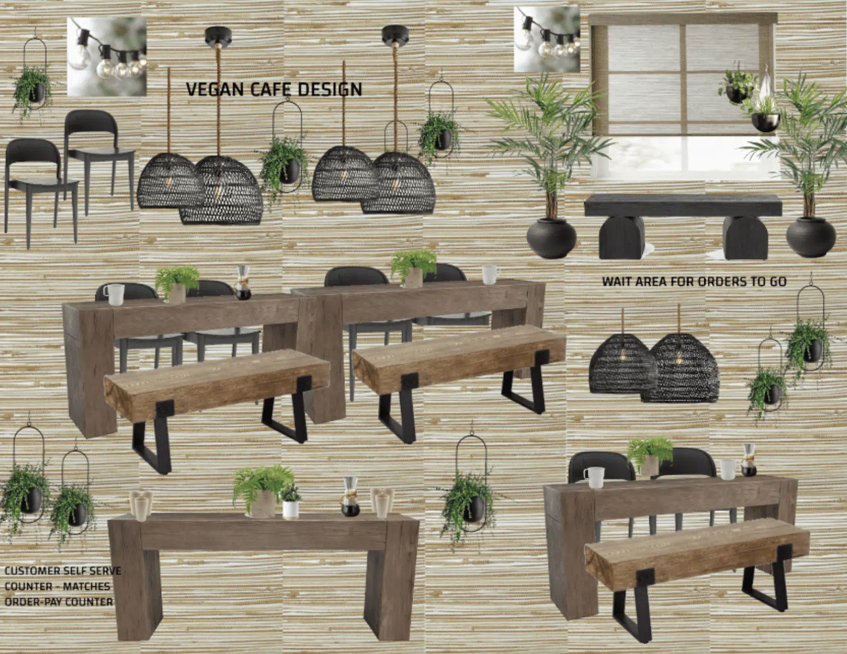 Cafe design mood board